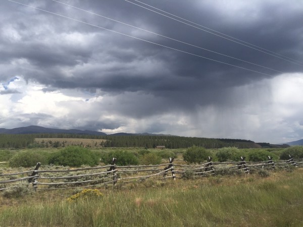 I barely missed getting drenched in Leadville yesterday.