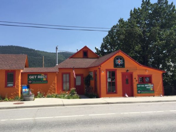 A pot dispensary in Alma.  It is advertised as something like "the highest high".  I think Alma is the highest, by altitude, incorporated city in the United States.