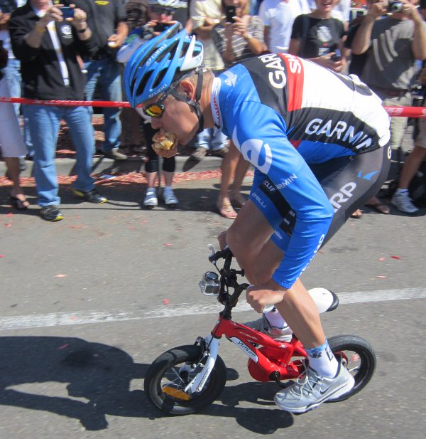 I'm sure he will still be welcomed back at Levis' Granfondo this year.  He is such a crowd pleaser.