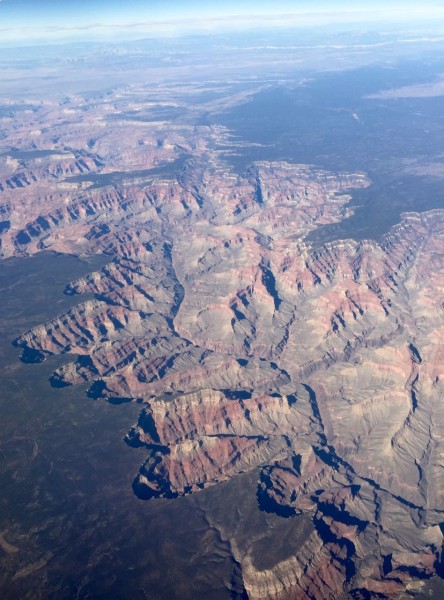 The pilot said this was the grand canyon.  I'm not sure it is, but it is dramatic.  I love looking out the window flying.
