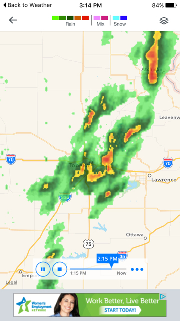 The radar wasn't good for the ride home.