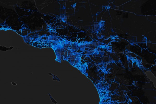 Heat map of the LA area. I'm studying it. 