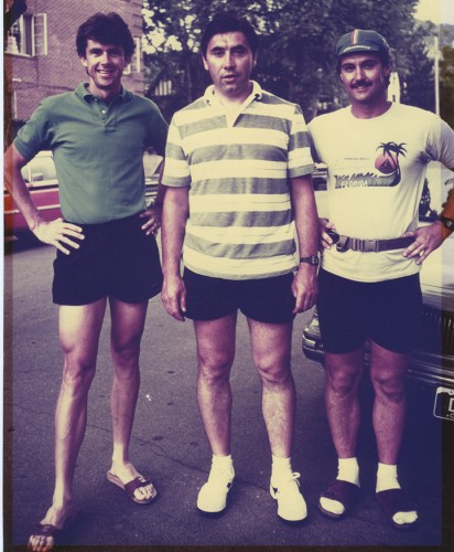 Joe Martin on the left, with Eddy Merckx in the center. Pretty cool photo.