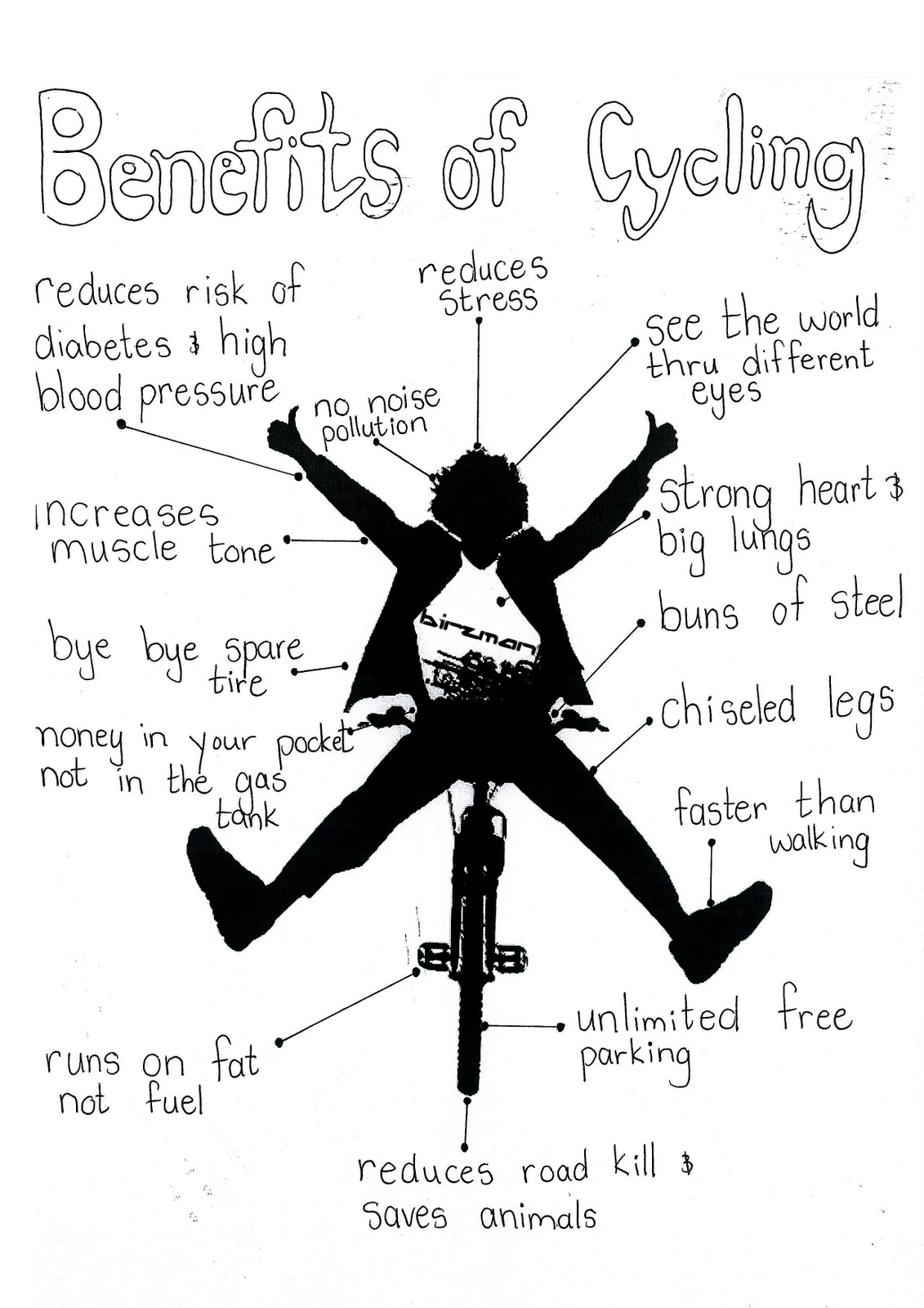 These are the benefits of cycling that might be classified as healthy.