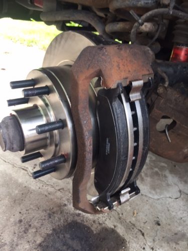 I really feel satisfied after changing brakes.  It is rewarding getting rid of those old rusty, pitted rotors and having new ones.