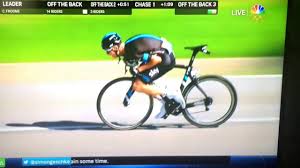 Chris Froome makes it look less safe than it is. He is way too forward, too much weight on his front wheel.
