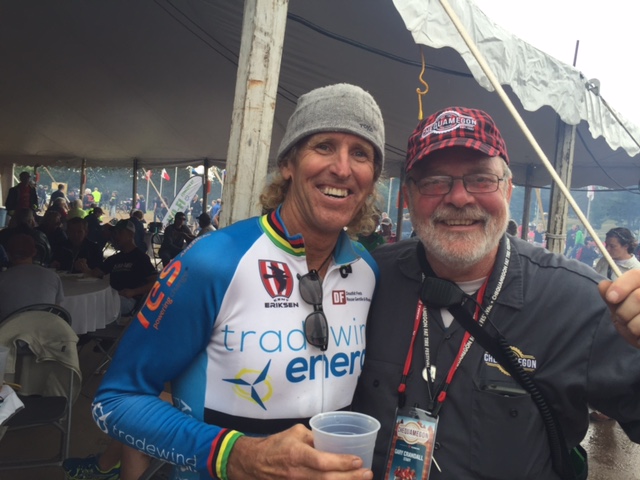 Gary Crandall, Mr. Chequamegon and I after the race.