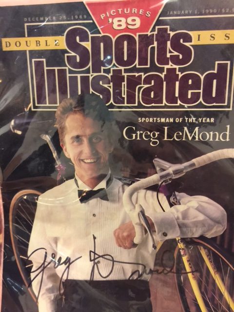 I thought of this story because Joe brought this to beer night last night. I guess he brought a signed Greg Lemond poster to the Christmas gift exchange and had this left over.
